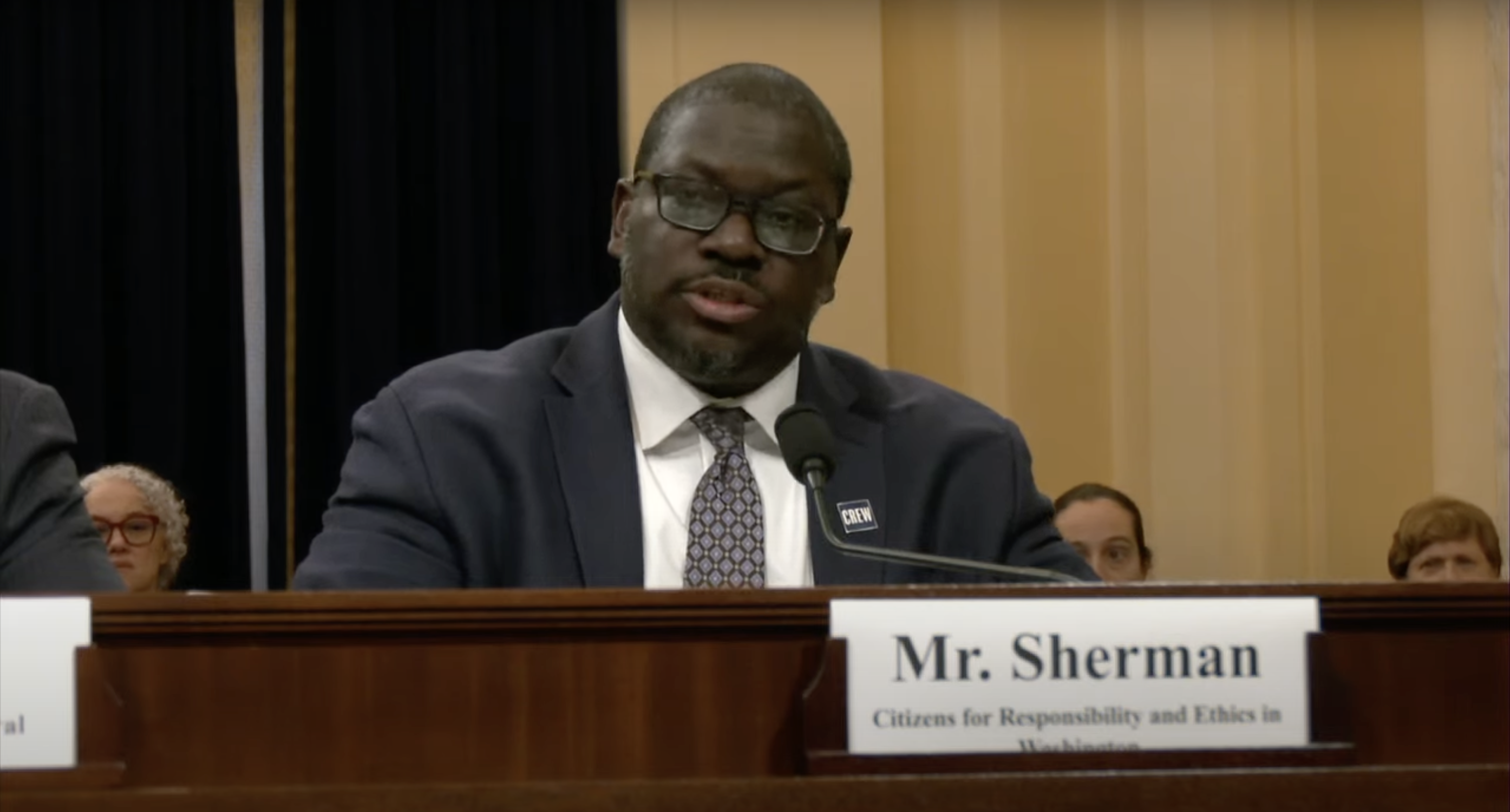 Donald Sherman testifying to Congress